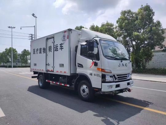 江淮藍(lán)牌4.1米醫(yī)療廢物轉(zhuǎn)運(yùn)車
